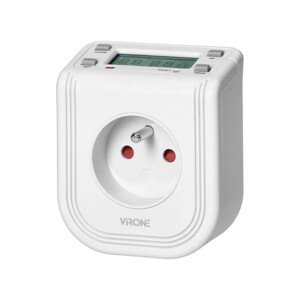 Elektronický časovač do zásuvky s horným LCD displejom DT-4 16 programov, 3680W