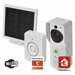 GoSmart Domový bezdrôtový batériový videozvonček IP-09D s wifi a solárnym panelom