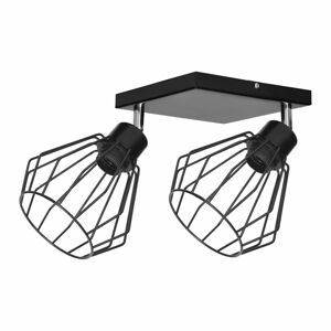 Stropné/nástenné svietidlo PINO štvorcová základňa AD-LD-6368BE27M, 2x60W, E27, čierna (OR