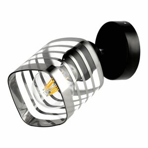 Nástenné svietidlo SIENA AD-LD-6418BE27SW, 60W, E27, čierna/sklo (ORNO)