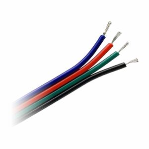 Kábel pre LED RGB pásy, 4x0,35mm2, 25m