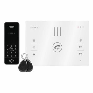 SANDI, súprava audiovrátnika pre jednu rodinu, handset free, 2-drôtový, kódový zámok, RFID