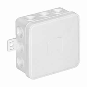 Nástenná rozvodná krabica CLICK IP54 12 káblových vstupov 85x85x41mm biela