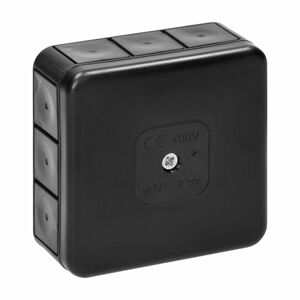 Nástenná rozvodná krabica PRO IP55 400V 12 káblových vstupov 85x85x37mm čierna, 60 ks