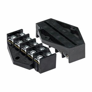 Spojovacia svorkovnica, 5 koľajníc x 10 mm2
