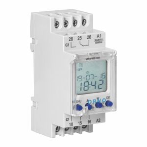 Digitálny časovač na DIN lištu, 100 prog., 2 kanály, max.16A/230V (ORNO)