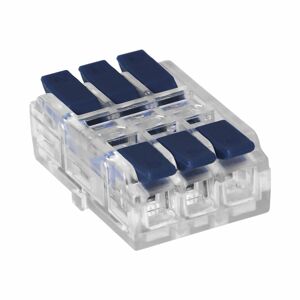 3-drôtová svorka spojovacia spojka, obojstranná; pre drôt 0,75-4 mm2; IEC 250V/32A; 4 ks