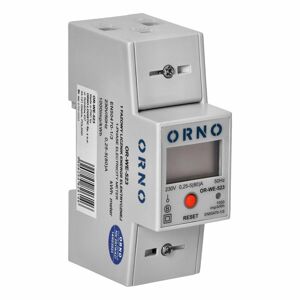 1-fázový elektromer, 80A, MID, prídavné počítadlo, imp. výstup (ORNO)