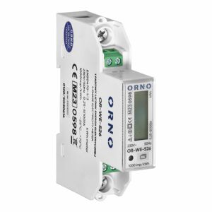 1-fázový multitarifný elektromer s RS-485, 100A MID, 1 modul, DIN TH-35mm