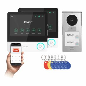 Sada videovrátnika PAVONIS MULTI, dvojrodinný, Wi-Fi, 7" dotykový displej, RFID (ORNO)
