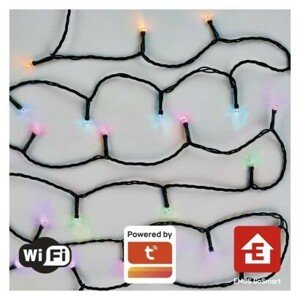 GoSmart LED vianočná reťaz, 18 m, vonkajšia aj vnútorná, RGB, programy, časovač, wifi