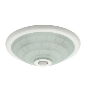Svietidlo E27 2x40W, IP20, PIR, biela, STR-RD, O300x95, FOGLER DL-240O (Kanlux)