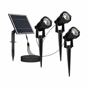 Záhradné LED zapichovacie solárne svietidlá 3x1,2W 3000K IP65 VT-11032 (V-TAC)