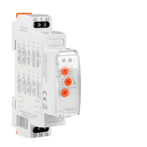 Multifunkčné časové relé 12-240V AC/DC 16A 1NO/1NC 10-funkcií EKR8-531TH0016 (ETEK)
