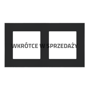Rámček 2-násobný DUO čierna/chróm SIMON55 (Simon)