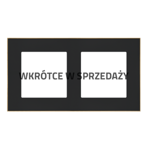 Rámček 2-násobný DUO čierna/zlatá SIMON55 (Simon)