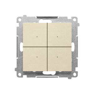 Vypínač 4-násobný (elektronický) šampanská matná SIMON55 (Simon)