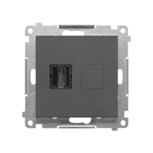 Zásuvka 1xHDMI sivá SIMON55 (Simon)