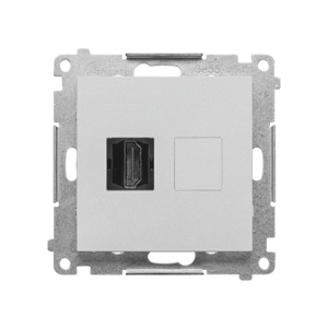 Zásuvka 1xHDMI matný hliník SIMON55 (Simon)