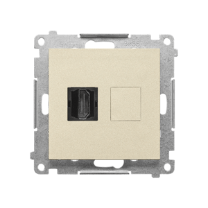 Zásuvka 1xHDMI šampanská matná SIMON55 (Simon)