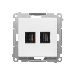 Zásuvka 2xHDMI biela matná SIMON55 (Simon)