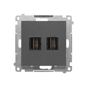 Zásuvka 2xHDMI sivá SIMON55 (Simon)