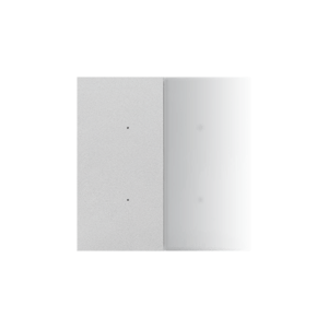 Splitted in half rocker with possibility of printing pictograms; aluminum matt