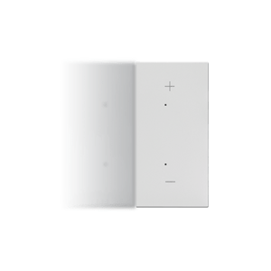 Right half rocker with pictogram „+/-” for electronic products ; light gray