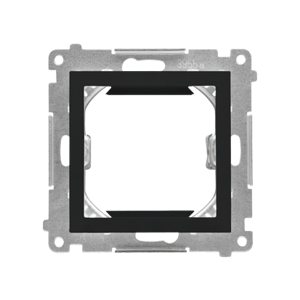Adaptér pre montáž štandardu 45×45 mm, čierny matný