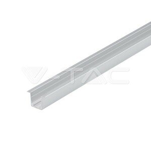 Montážna sada na LED pásik s hliníkovým povrchom difúzora 2000 mm bez krytu VT-8117 (V-TAC