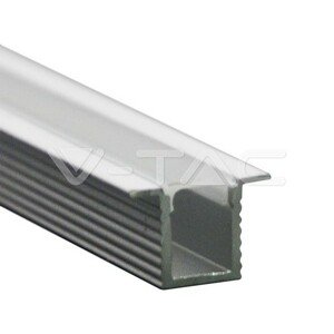 Montážna sada na LED pásik so zapusteným difúzorom 2000*12,4*9mm VT-8137 (V-TAC)