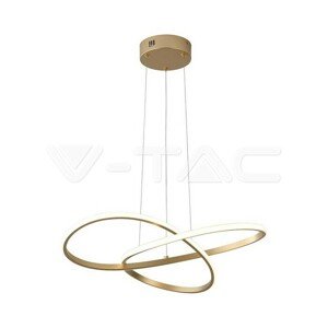 Závesné LED svietidlo 20W 3000K 2540lm o500 zlaté VT-7799 (V-TAC)