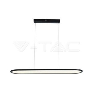 Dizajnové LED závesné svietidlo 24W 3000K 3000lm (80*100CM) čierna VT-7821 (V-TAC)