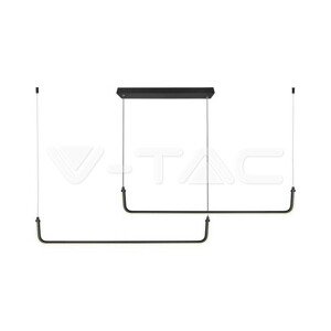 Dizajnové závesné LED svietidlo 24W 4000K 2560lm čierne VT-7785 (V-TAC)