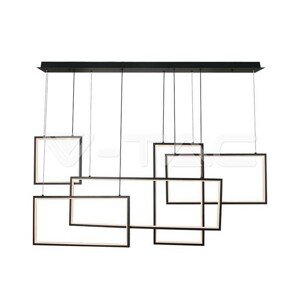 Dizajnové LED závesné svietidlo 45W 3000K 4800lm 120*50*60CM čierne VT-7923 (V-TAC)