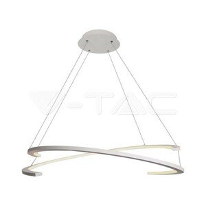 Dizajnové závesné svietidlo 48W LED 3000K 5150lm stmievateľné Triak biele 800*1200MM VT-