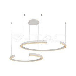 Dizajnové závesné svietidlo 48W LED 3000K 5150lm 1100*800*1200MM Triak stmievateľné biele