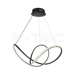 Dizajnové LED závesné svietidlo 3000K 5250lm 70*20CM čierne VT-7919 (V-TAC)