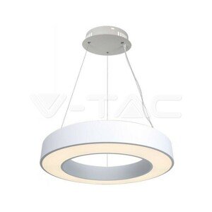 Dizajnové závesné LED svietidlo 50W 4000K 6100lm stmievateľné biele VT-7760 (V-TA