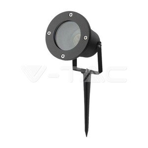 Záhradné svietidlo hliníkové GU10 čierne s hrotom IP65 VT-7701 (V-TAC)