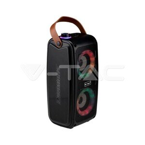 10W nabíjateľný reproduktor s USB a amp; TF karta RGB 2 * 3 palce VT-6203-2 (V-TAC)