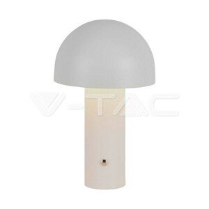 LED stolová lampa 1800mAH Batéria 150*250 3V1 Biela VT-1047 (V-TAC)