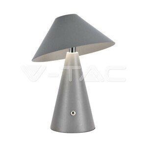 Stolné LED svietidlo 1800mAH CCT batéria 180*240 šedá VT-1051 (V-TAC)