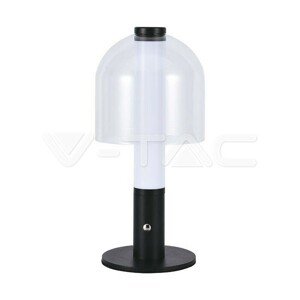 Stolné LED svietidlo 1800 mAh batéria 140*300 3v1 čierna + priehľadné sklo VT-1056 (V-TAC)