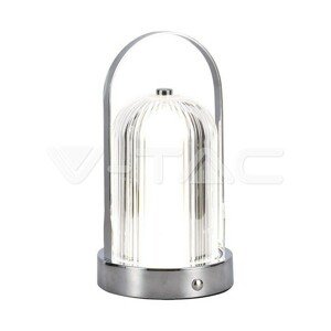 Stolné LED svietidlo 1800mAH CCT 120*190 chróm VT-1057 (V-TAC)