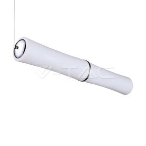 Dizajnové LED závesné svietidlo 32W 3000K 2100lm triak stmievateľný biely VT-7049 (V