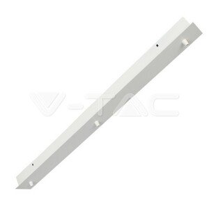 Oceľová stropná rozeta s 3 otvormi, matná biela  L800*Š70*V43mm (V-TAC)