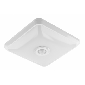 Svietidlo LED 12W, 4000K, štvorec 900lm, IP20, PIR, 360°O 290, ITALIA -(GTV)