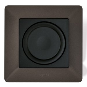 Stmievač otočný RLC+LED 300W/VA bez nul. (SS) čierna Valena Life (Legrand)