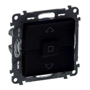 Ovládač žalúzií/roliet tlačidlový 10A/250V el.blok. (PS) čierna Valena Life (Legrand)